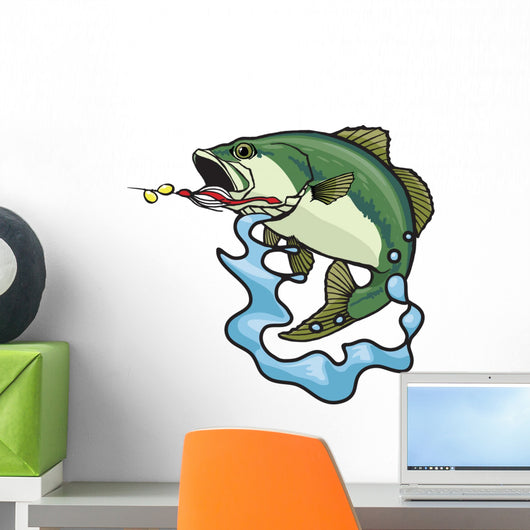 Fighting Bass Wall Decal