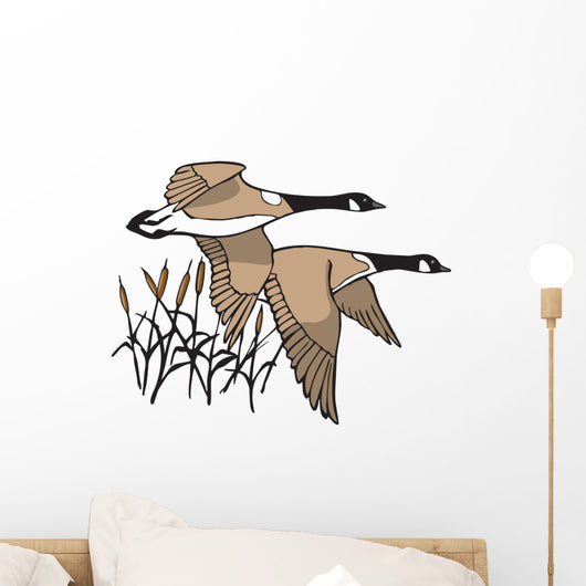 Geese in Flight Wall Decal