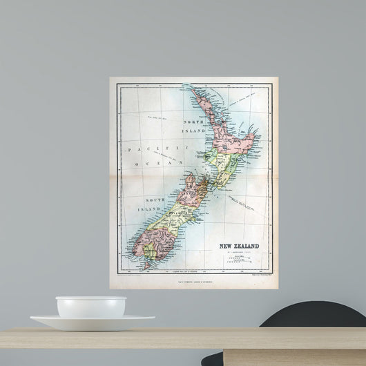 Old Map New Zealand