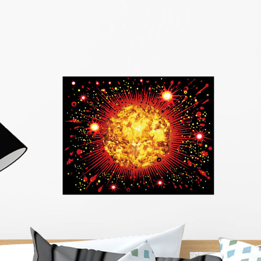 Comic book explosion Wall Mural