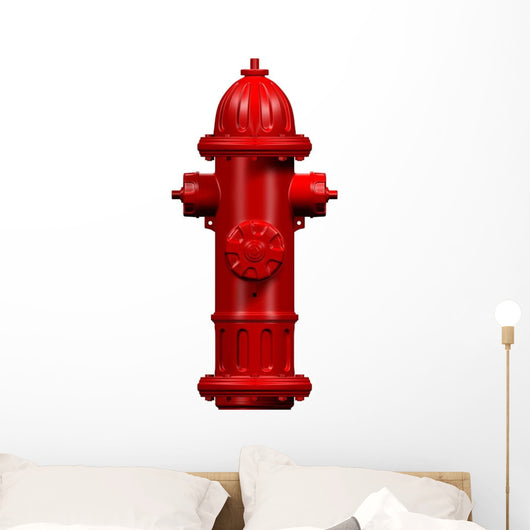 Red Fire Hydrant Wall Decal