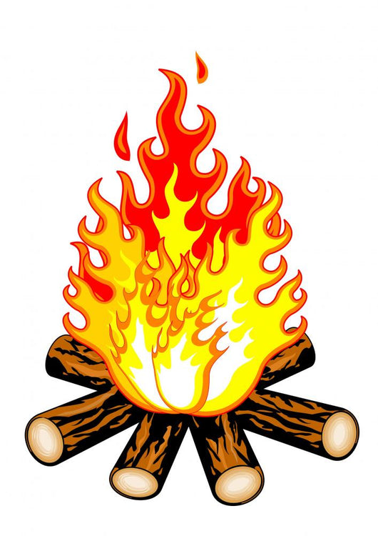 Camp Fire Wall Decal