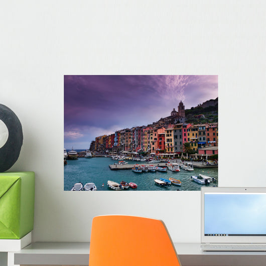 Portovenere. La Spezia province, Ligurian coast, Italy. Wall Mural
