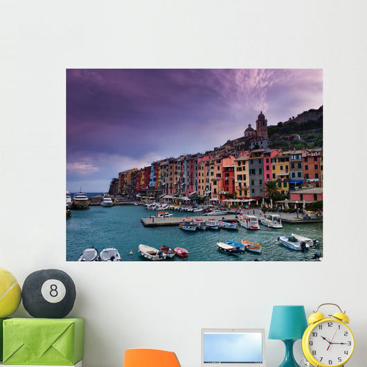 Portovenere. La Spezia province, Ligurian coast, Italy. Wall Mural