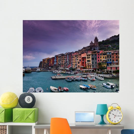 Portovenere. La Spezia province, Ligurian coast, Italy. Wall Mural