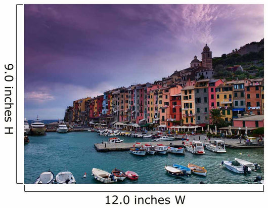 Portovenere. La Spezia province, Ligurian coast, Italy. Wall Mural