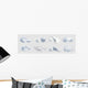 Eight Realistic Clouds Wall Decal Sticker Set