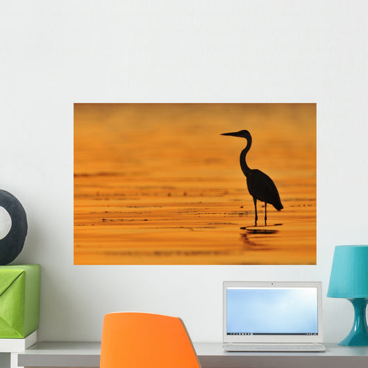 Grey Heron Wall Mural
