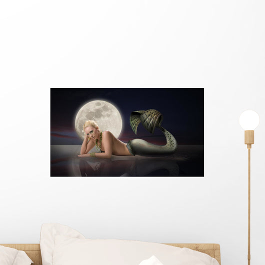 Mermaid with Full Moon