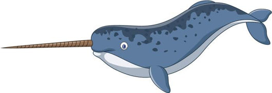 Cartoon Narwhal Wall Decal
