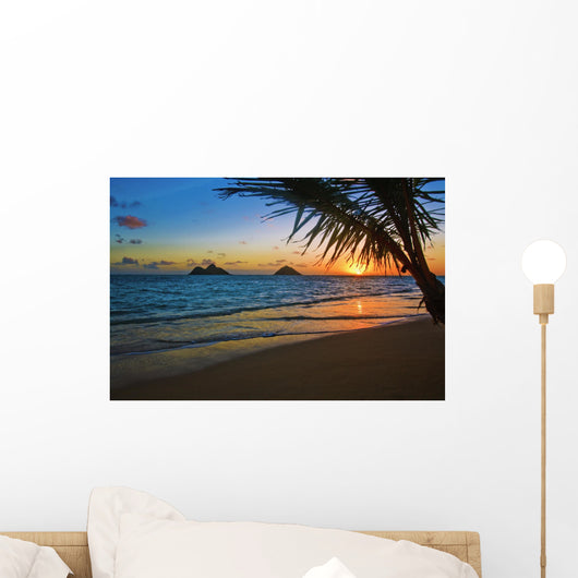 Pacific Sunrise at Lanikai Beach Hawaii Wall Mural