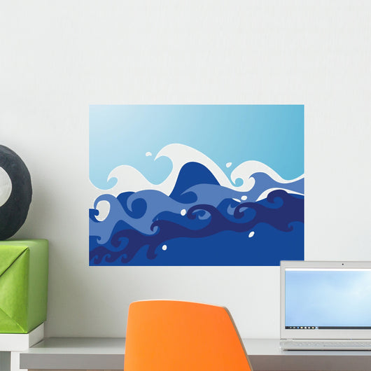 Waves Wall Mural