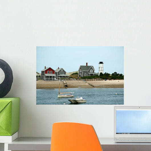 beach homes on the water Wall Mural