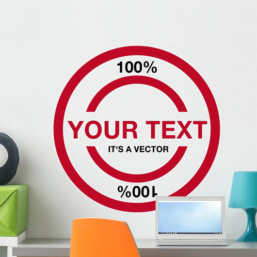 fine vector stamp Wall Decal