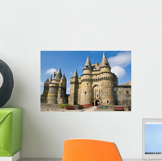 Medieval castle in Vitré, Brittany, France Wall Mural