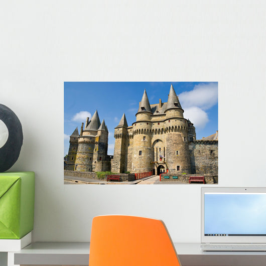 Medieval castle in Vitré, Brittany, France Wall Mural