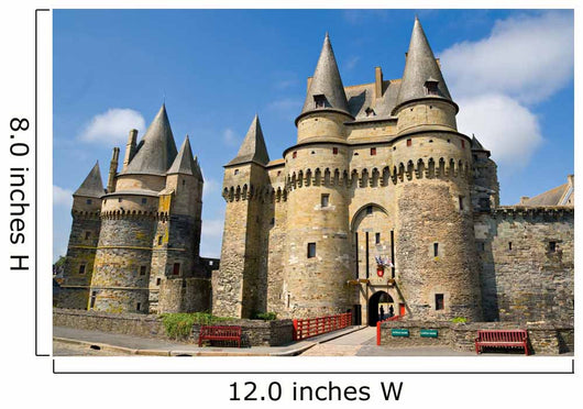 Medieval castle in Vitré, Brittany, France Wall Mural