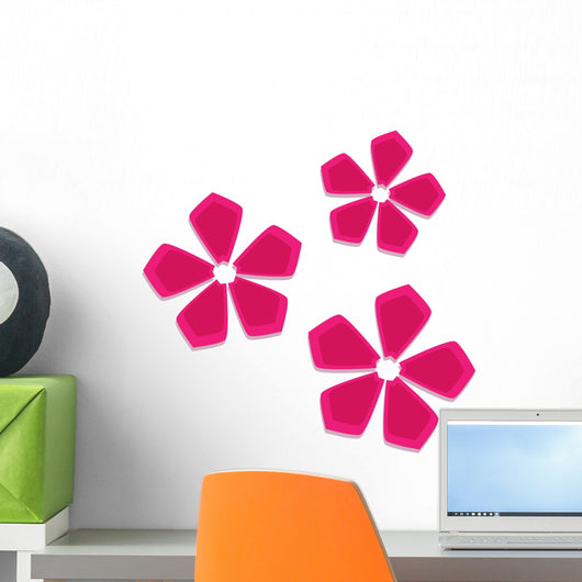 Pink Flower Wall Mural