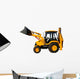 New Universal Bulldozer Yellow Wall Decal