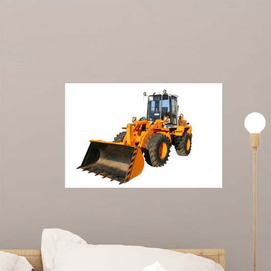 heavy yellow bulldozer Wall Decal