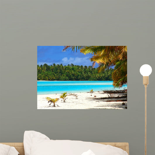 Tropical Beach Scene Wall Mural
