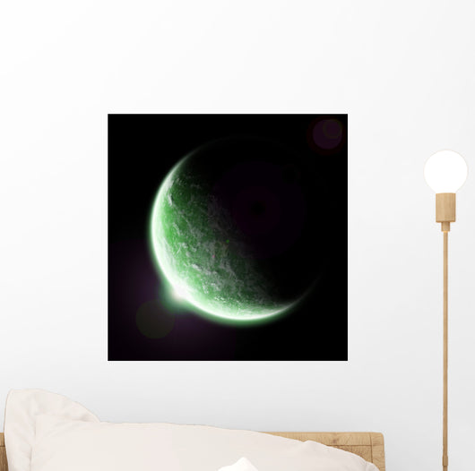 Green Planet Earth Halo Wall Mural