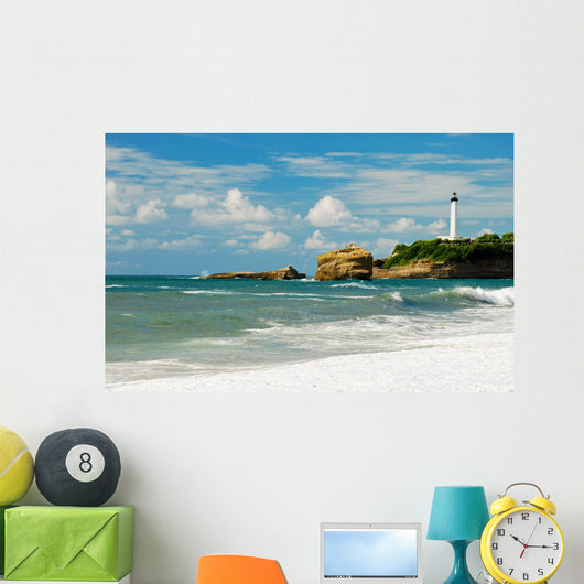 Lighthouse near Biarritz Wall Mural