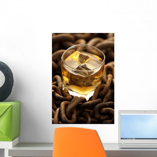 whiskey in chains Wall Mural