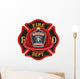 Fire Department Cross Volunteer Wall Decal