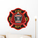 Fire Department Cross Volunteer Wall Decal