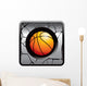 Basketball Silver Cracked Web
