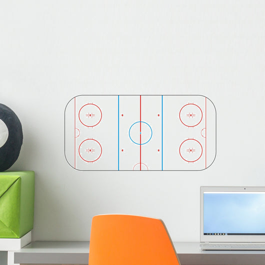 Texture for Ice hockey rink Wall Decal