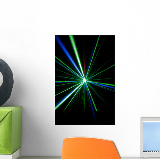 Laser beams Wall Mural