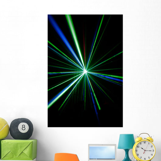 Laser beams Wall Mural