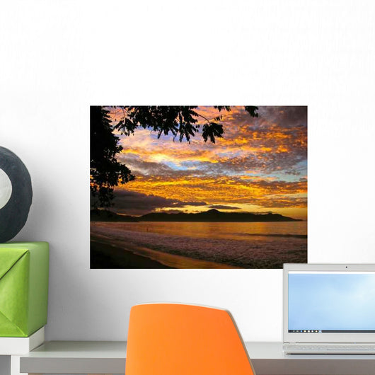 Golden Sunset Costa Rica Wall Decal