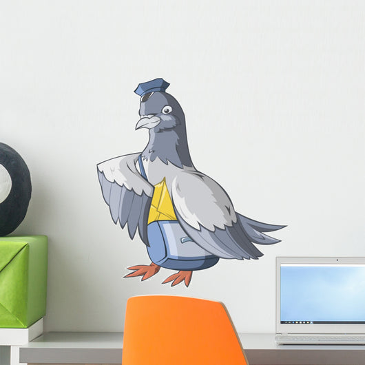 The carrier pigeon has brought the letter Wall Decal