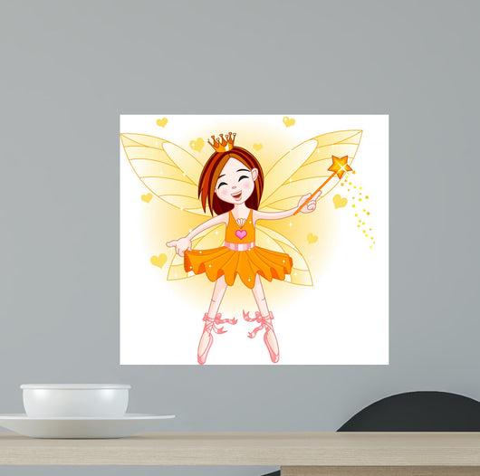 Little orange fairy Wall Decal