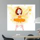 Little orange fairy Wall Decal