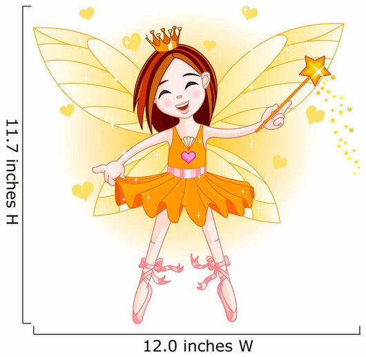 Little orange fairy Wall Decal