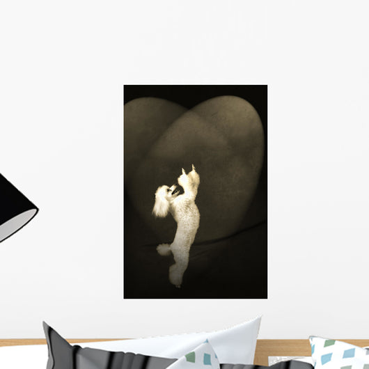 Dancing Poodle Wall Mural
