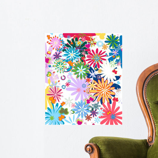 Decorative Floral Wall Decal Design 2