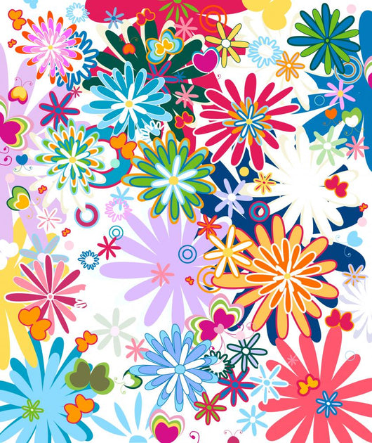 Decorative Floral Wall Mural