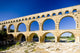 Roman aqueduct, Pont du Gard, Languedoc-Roussillon, France Wall Mural