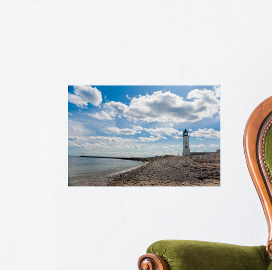 Old Atlantic Lighthouse Wall Mural