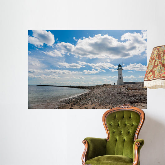 Old Atlantic Lighthouse Wall Mural