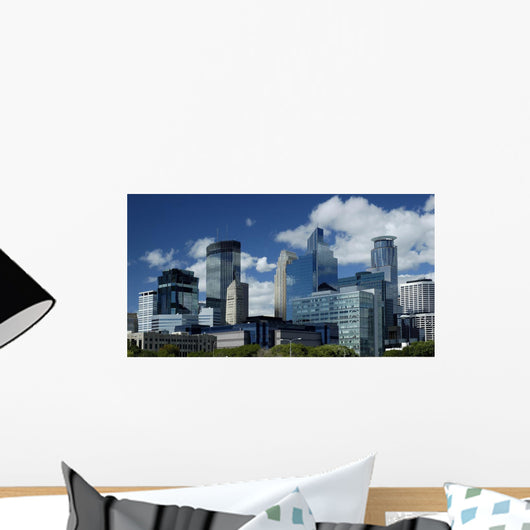 Minneapolis Skyline Wall Mural