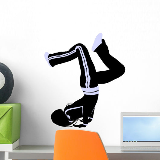 Female Urban Dance Illustration Wall Mural