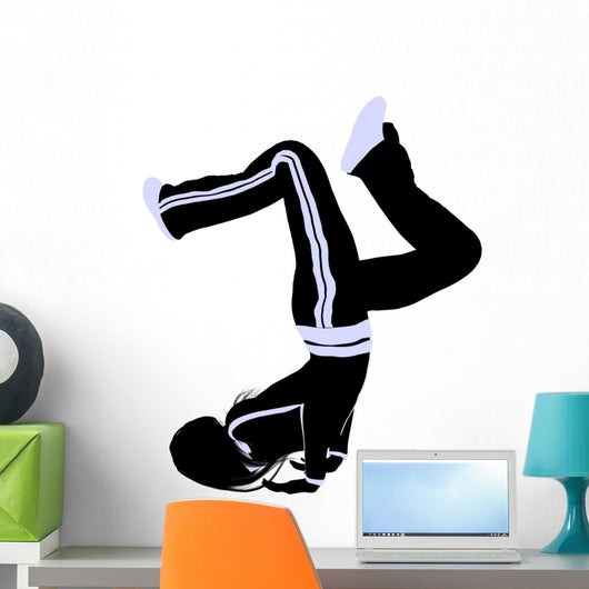Female Urban Dance Illustration Wall Mural