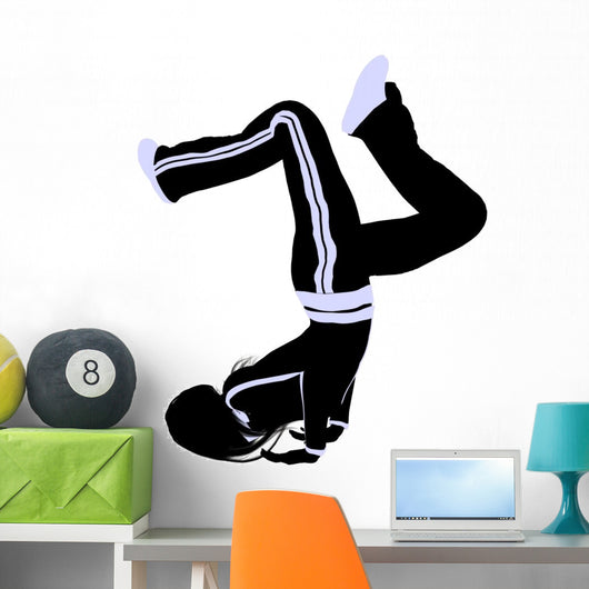 Female Urban Dance Illustration Wall Mural