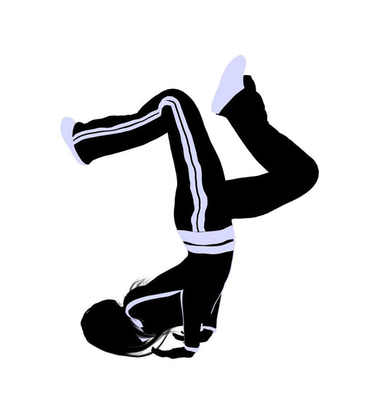 Female Urban Dance Illustration Wall Mural